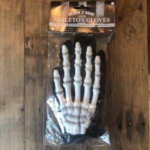 Skeleton costume gloves